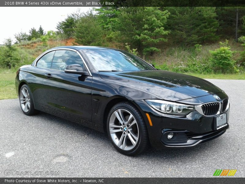 Jet Black / Black 2018 BMW 4 Series 430i xDrive Convertible