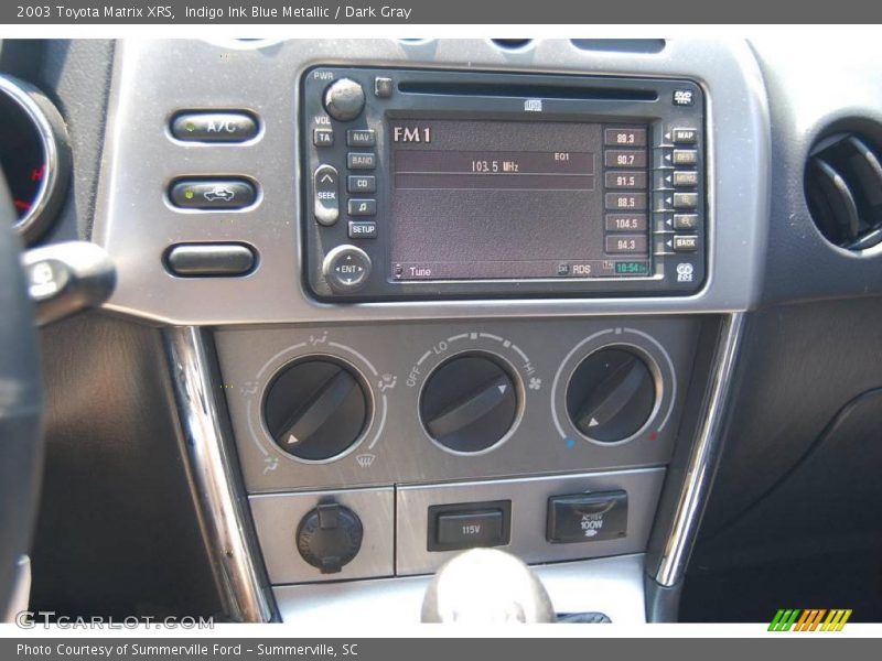Indigo Ink Blue Metallic / Dark Gray 2003 Toyota Matrix XRS