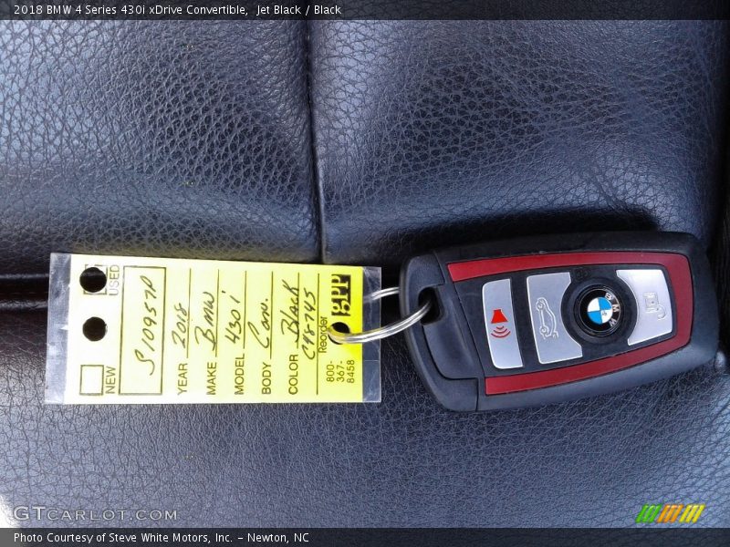 Jet Black / Black 2018 BMW 4 Series 430i xDrive Convertible