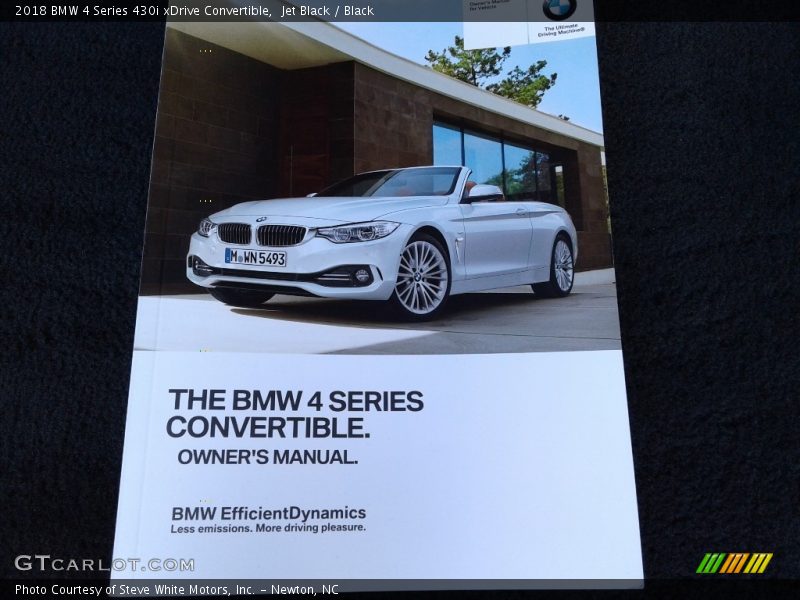 Jet Black / Black 2018 BMW 4 Series 430i xDrive Convertible
