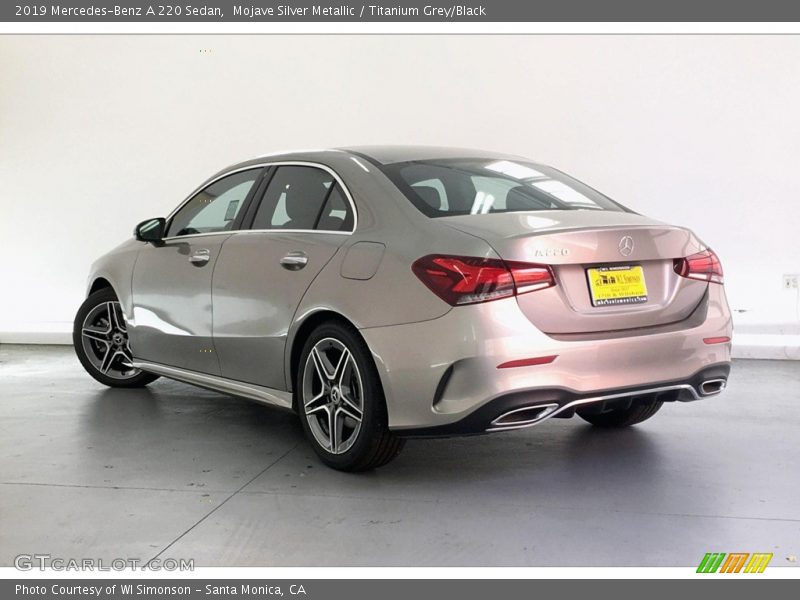 Mojave Silver Metallic / Titanium Grey/Black 2019 Mercedes-Benz A 220 Sedan