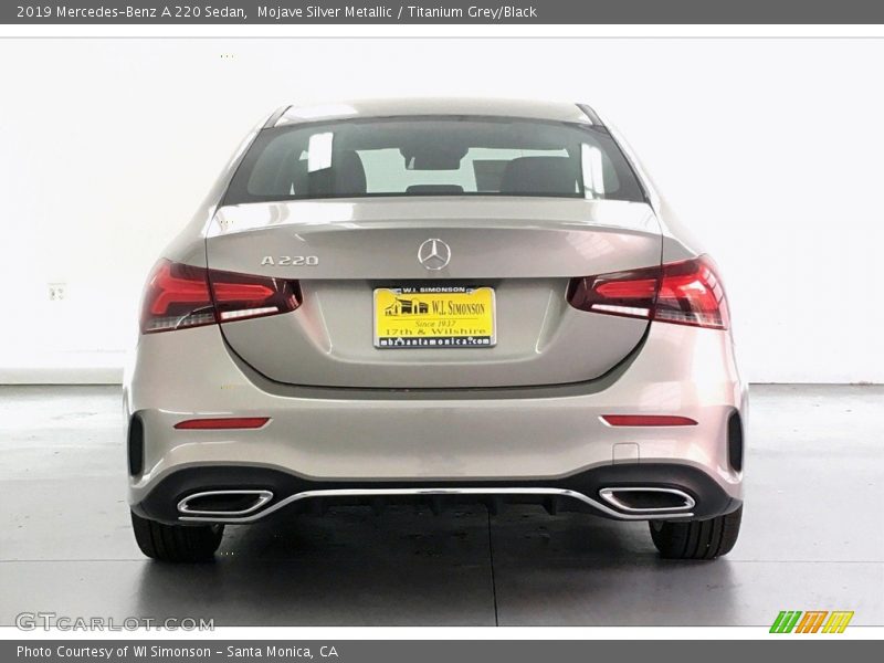 Mojave Silver Metallic / Titanium Grey/Black 2019 Mercedes-Benz A 220 Sedan