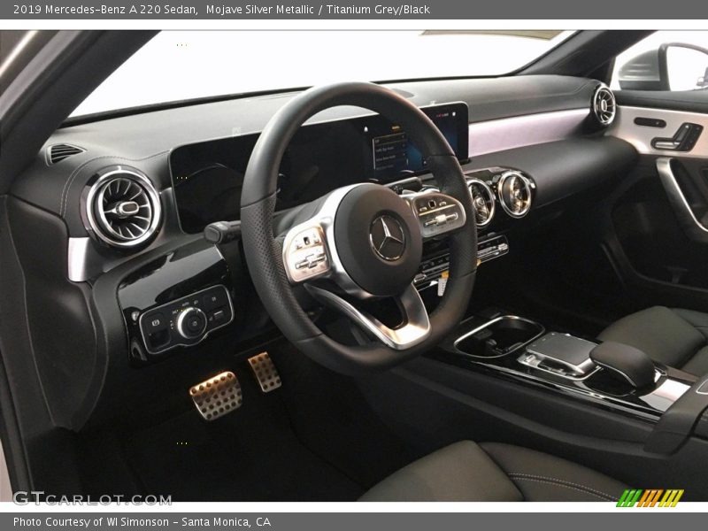 Mojave Silver Metallic / Titanium Grey/Black 2019 Mercedes-Benz A 220 Sedan