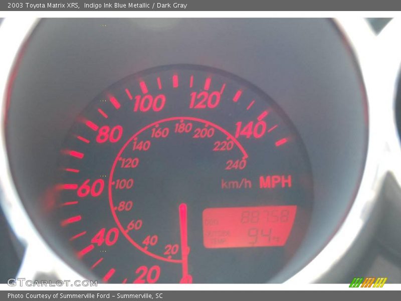 Indigo Ink Blue Metallic / Dark Gray 2003 Toyota Matrix XRS