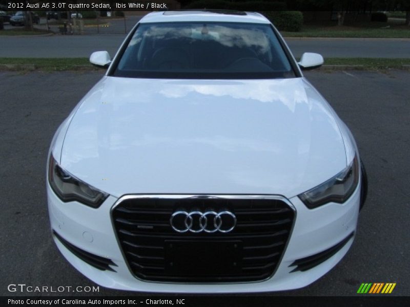 Ibis White / Black 2012 Audi A6 3.0T quattro Sedan