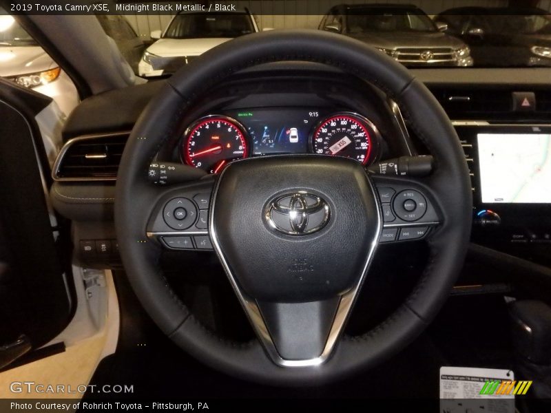 Midnight Black Metallic / Black 2019 Toyota Camry XSE