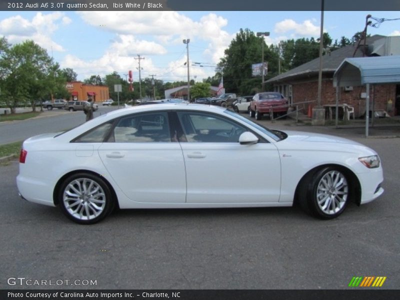 Ibis White / Black 2012 Audi A6 3.0T quattro Sedan