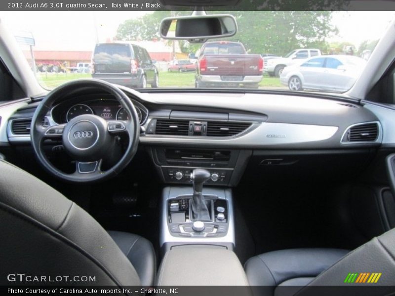 Ibis White / Black 2012 Audi A6 3.0T quattro Sedan