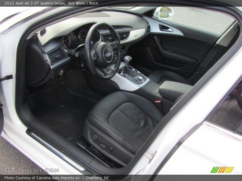 Ibis White / Black 2012 Audi A6 3.0T quattro Sedan