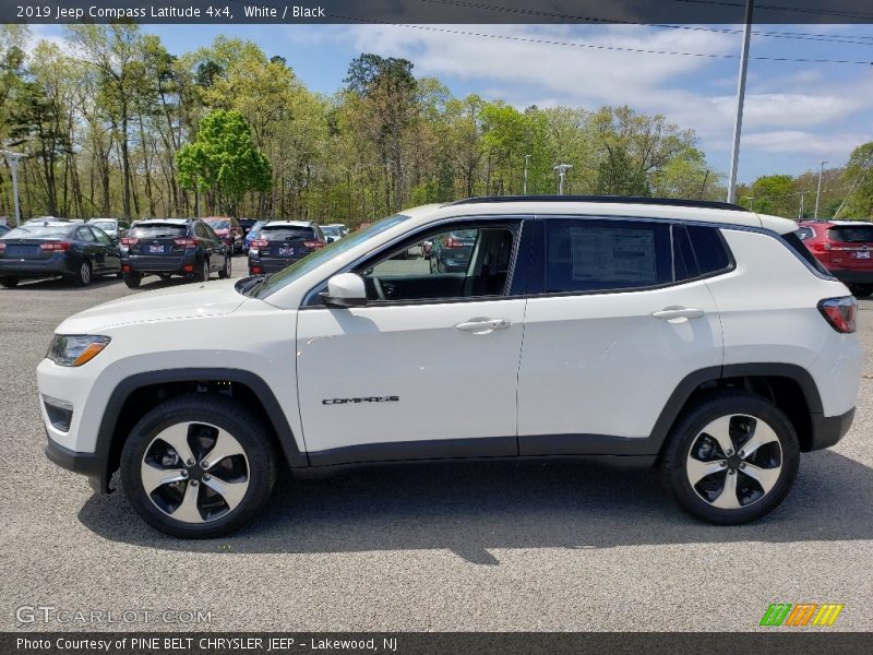White / Black 2019 Jeep Compass Latitude 4x4