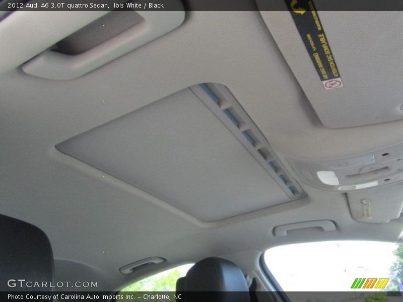 Ibis White / Black 2012 Audi A6 3.0T quattro Sedan