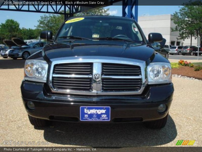 Black / Medium Slate Gray 2006 Dodge Dakota SLT Quad Cab 4x4