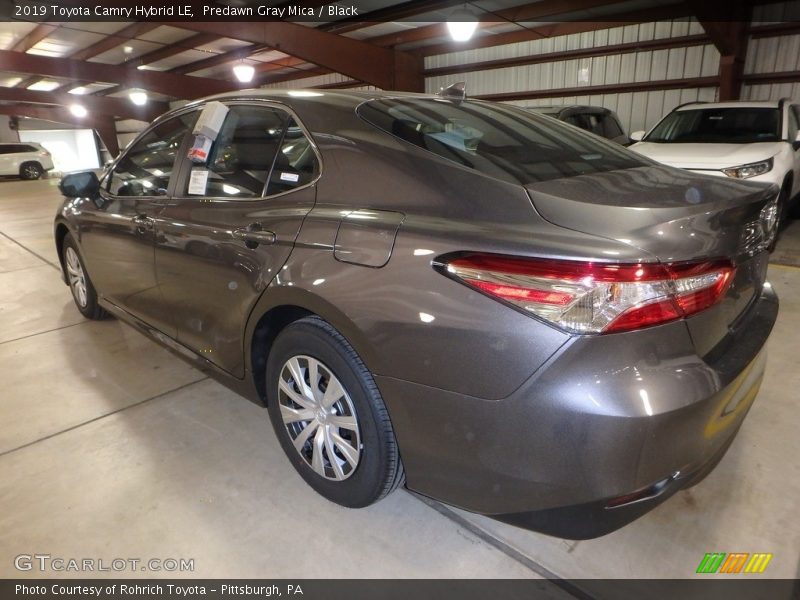 Predawn Gray Mica / Black 2019 Toyota Camry Hybrid LE