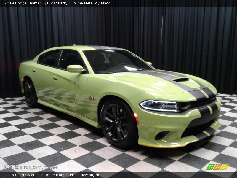 Sublime Metallic / Black 2019 Dodge Charger R/T Scat Pack