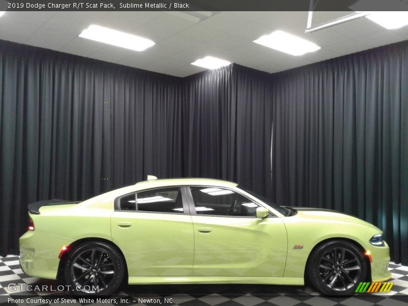 Sublime Metallic / Black 2019 Dodge Charger R/T Scat Pack