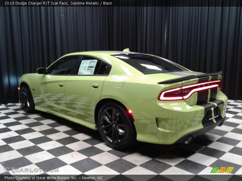 Sublime Metallic / Black 2019 Dodge Charger R/T Scat Pack