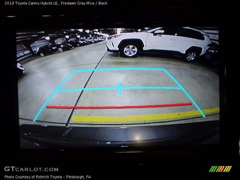 Predawn Gray Mica / Black 2019 Toyota Camry Hybrid LE