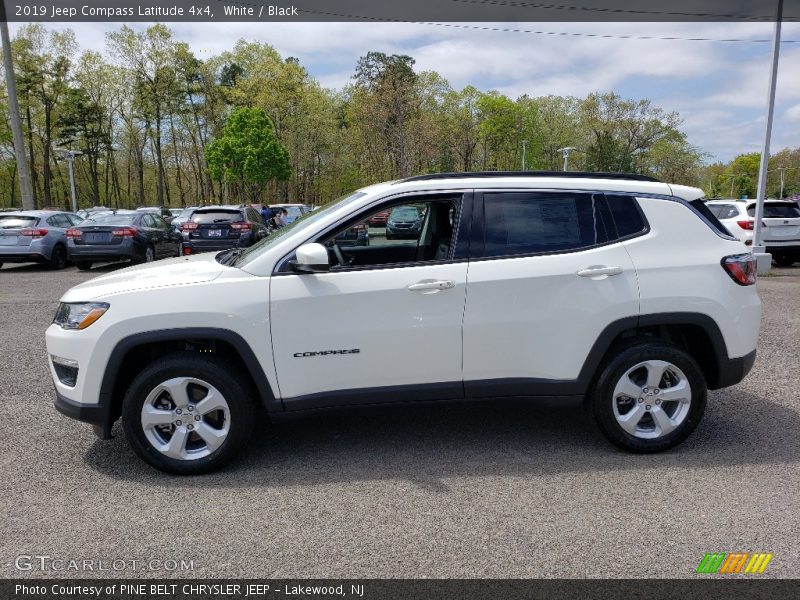 White / Black 2019 Jeep Compass Latitude 4x4