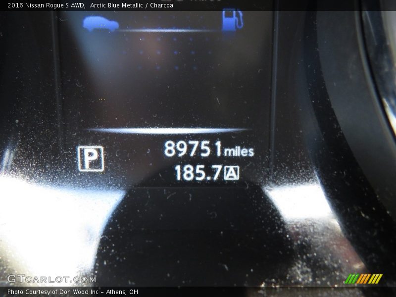 Arctic Blue Metallic / Charcoal 2016 Nissan Rogue S AWD