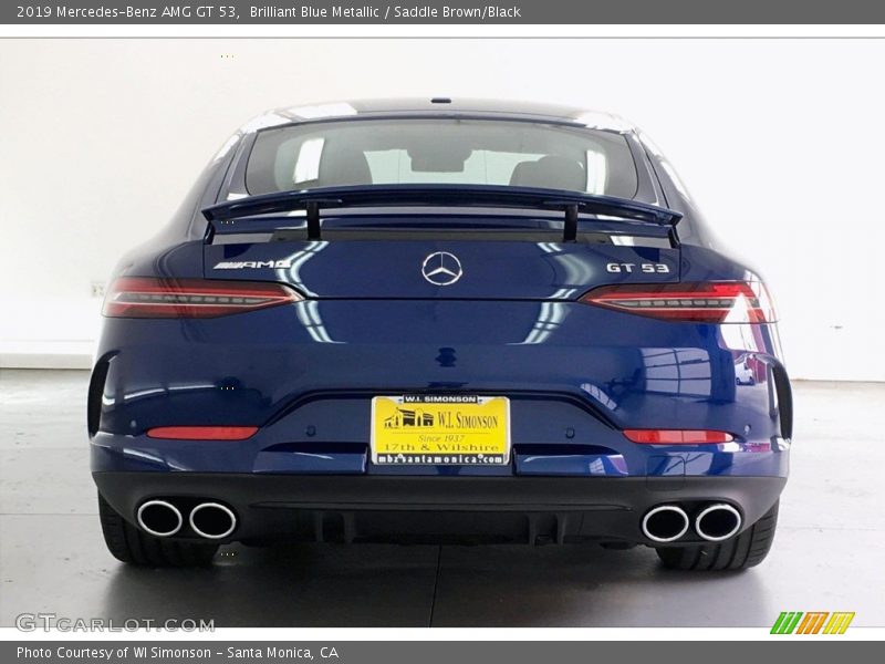 Brilliant Blue Metallic / Saddle Brown/Black 2019 Mercedes-Benz AMG GT 53