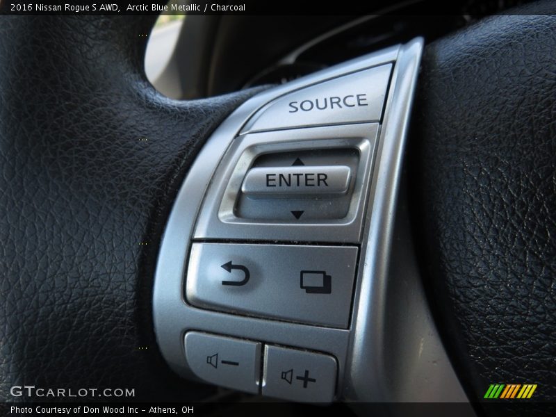 Arctic Blue Metallic / Charcoal 2016 Nissan Rogue S AWD