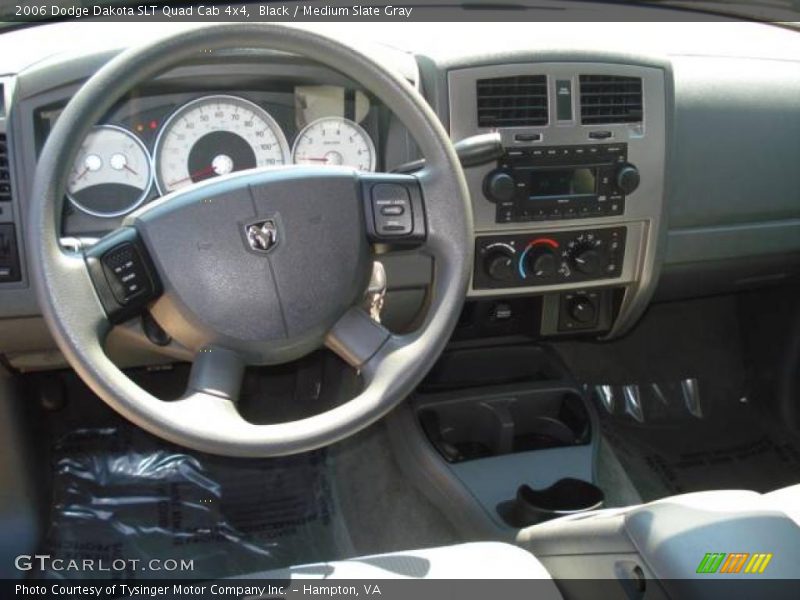Black / Medium Slate Gray 2006 Dodge Dakota SLT Quad Cab 4x4