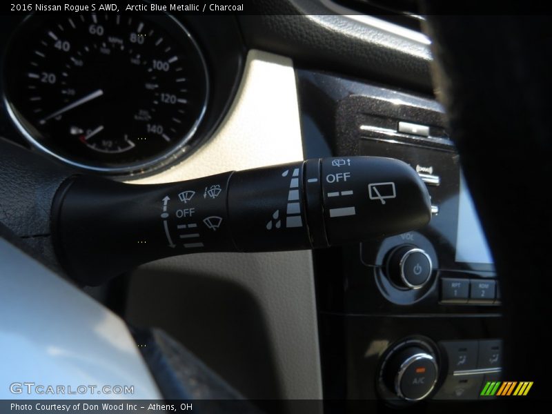 Arctic Blue Metallic / Charcoal 2016 Nissan Rogue S AWD