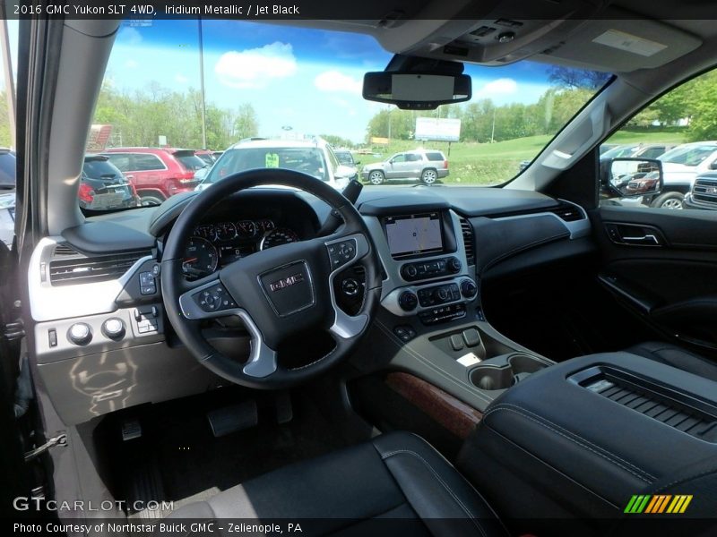 Iridium Metallic / Jet Black 2016 GMC Yukon SLT 4WD