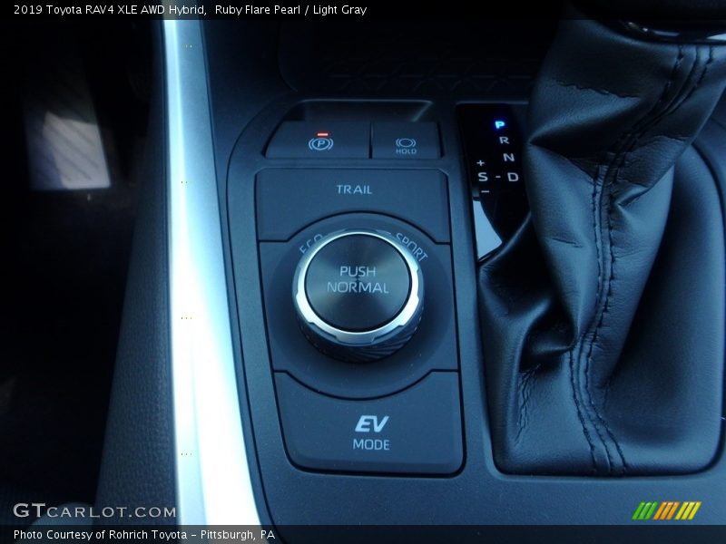 Controls of 2019 RAV4 XLE AWD Hybrid