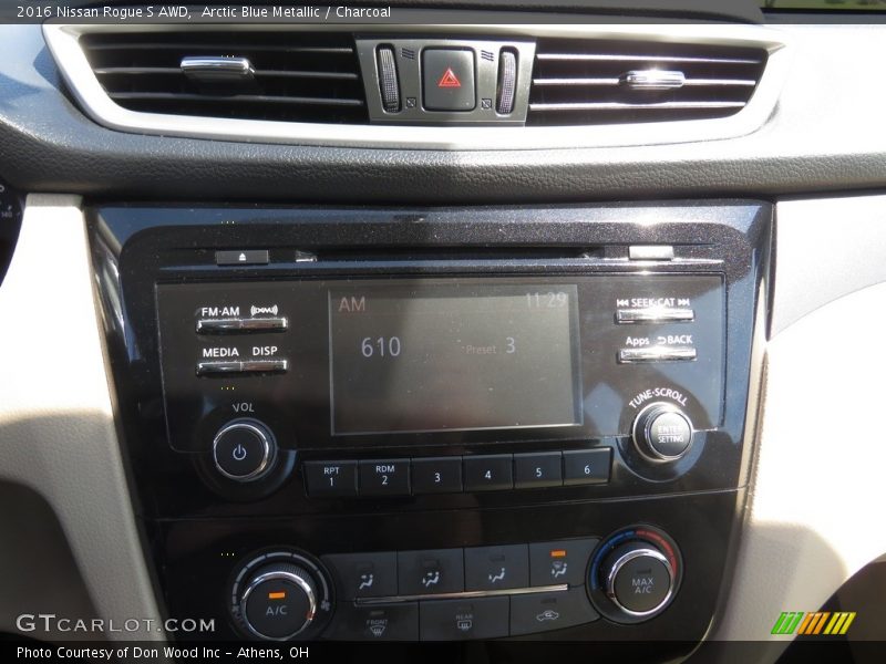 Arctic Blue Metallic / Charcoal 2016 Nissan Rogue S AWD