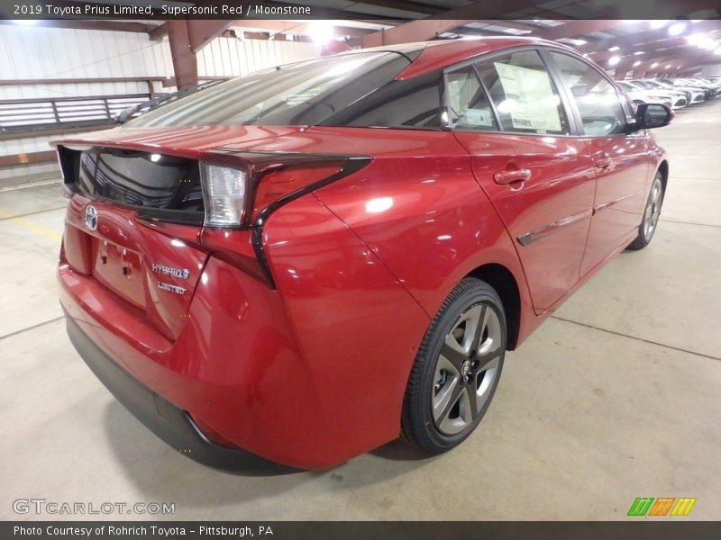 Supersonic Red / Moonstone 2019 Toyota Prius Limited