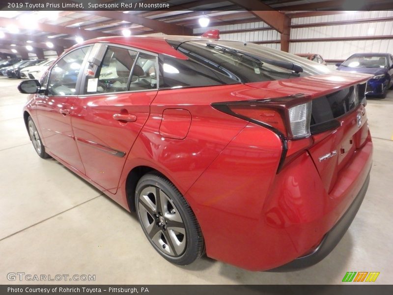 Supersonic Red / Moonstone 2019 Toyota Prius Limited