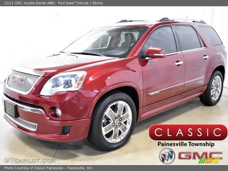 Red Jewel Tintcoat / Ebony 2011 GMC Acadia Denali AWD