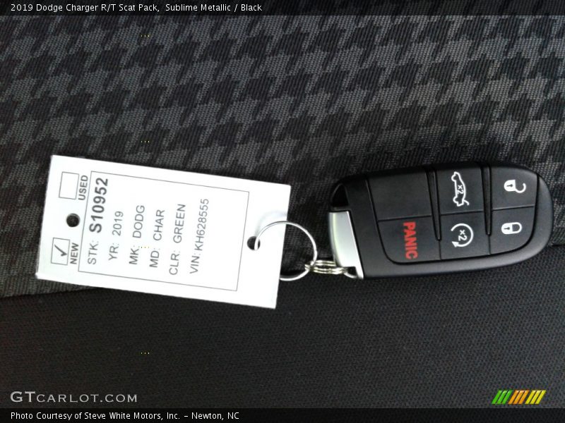Sublime Metallic / Black 2019 Dodge Charger R/T Scat Pack