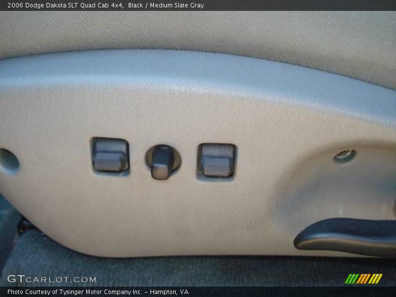 Black / Medium Slate Gray 2006 Dodge Dakota SLT Quad Cab 4x4