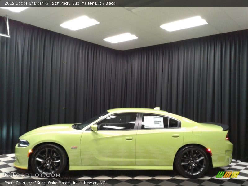 Sublime Metallic / Black 2019 Dodge Charger R/T Scat Pack