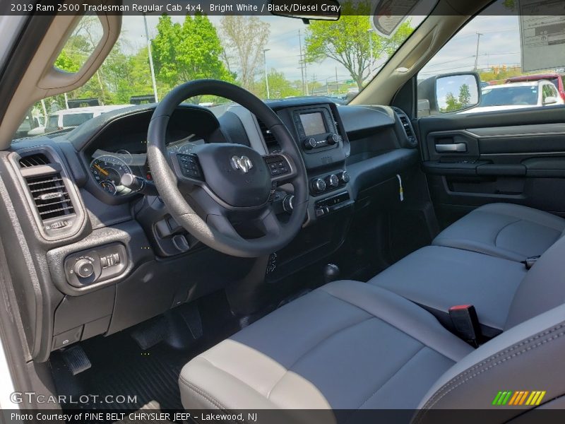 Bright White / Black/Diesel Gray 2019 Ram 2500 Tradesman Regular Cab 4x4