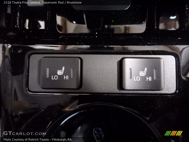 Supersonic Red / Moonstone 2019 Toyota Prius Limited