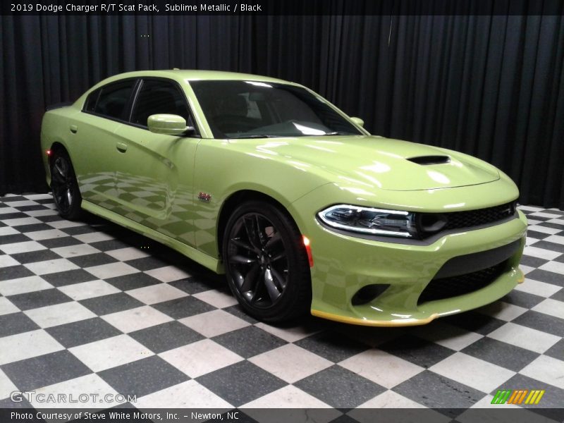Sublime Metallic / Black 2019 Dodge Charger R/T Scat Pack