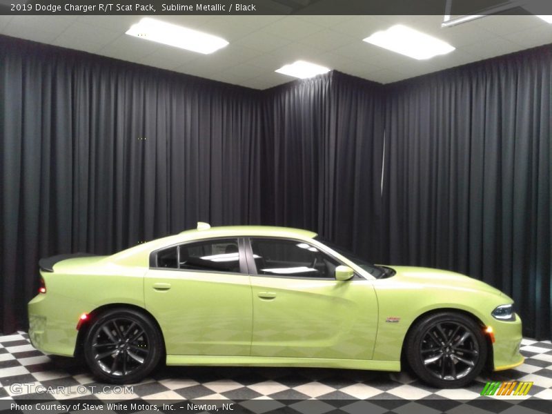 Sublime Metallic / Black 2019 Dodge Charger R/T Scat Pack