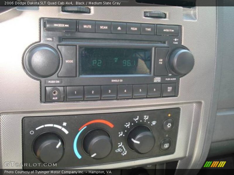 Black / Medium Slate Gray 2006 Dodge Dakota SLT Quad Cab 4x4