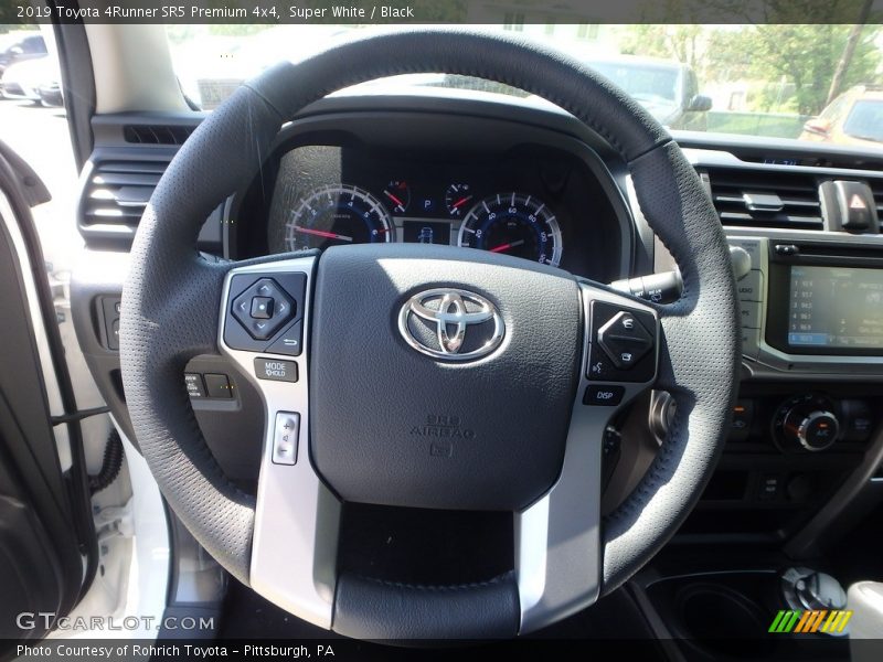 Super White / Black 2019 Toyota 4Runner SR5 Premium 4x4