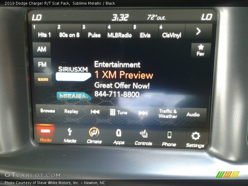 Sublime Metallic / Black 2019 Dodge Charger R/T Scat Pack