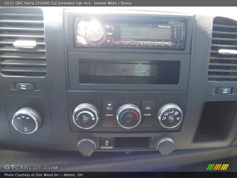 Summit White / Ebony 2012 GMC Sierra 2500HD SLE Extended Cab 4x4
