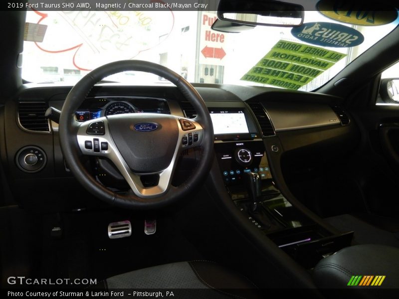 Magnetic / Charcoal Black/Mayan Gray 2019 Ford Taurus SHO AWD