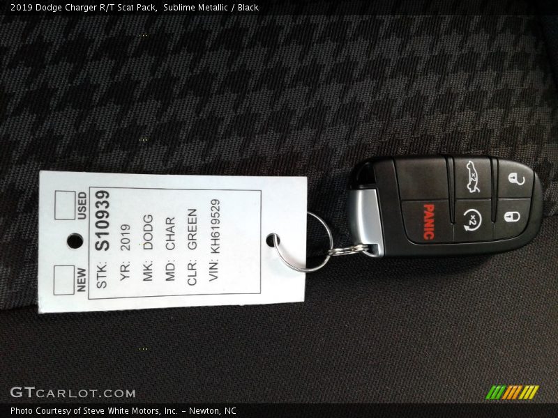 Sublime Metallic / Black 2019 Dodge Charger R/T Scat Pack