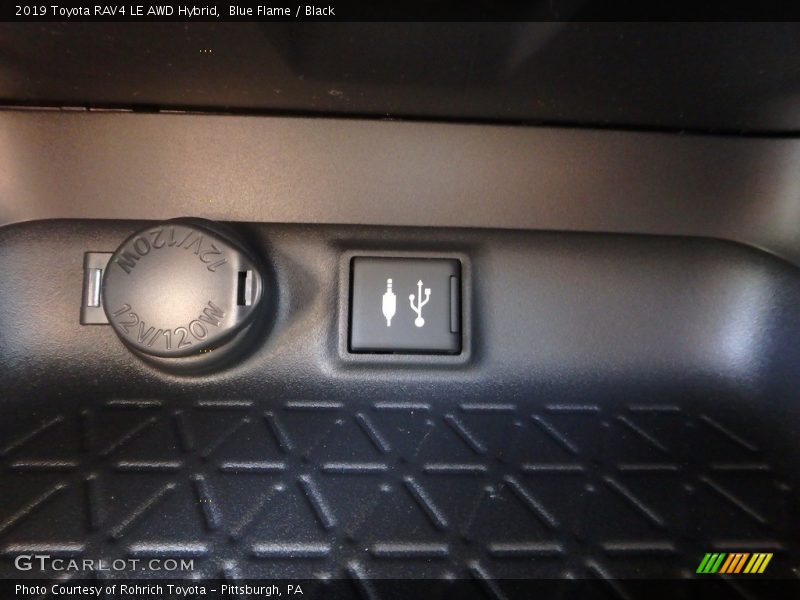 Blue Flame / Black 2019 Toyota RAV4 LE AWD Hybrid
