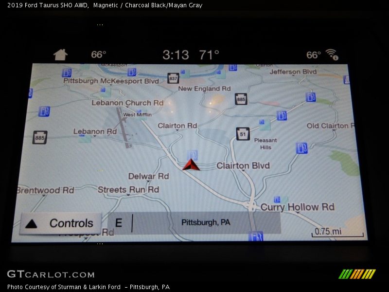 Navigation of 2019 Taurus SHO AWD