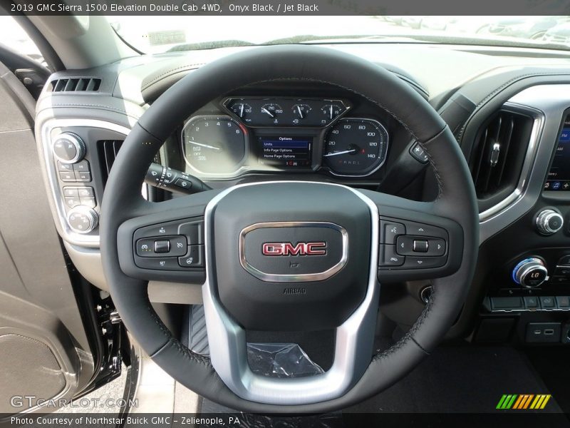 Onyx Black / Jet Black 2019 GMC Sierra 1500 Elevation Double Cab 4WD