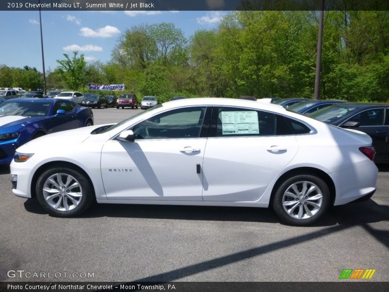 Summit White / Jet Black 2019 Chevrolet Malibu LT